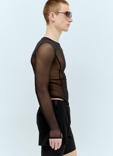 LN-CC® - RUNNING ORDER: Eden Mesh Bodysuit - Black RUNNING ORDER Eden Mesh Bodysuit Black run0356006
