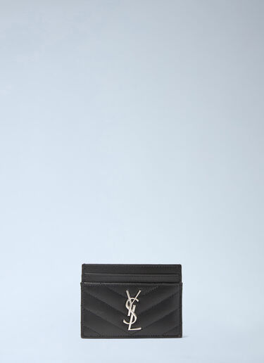 LN-CC® - Saint Laurent: Cassandre Matelassé Cardholder - Black Saint Laurent Cassandre Matelassé Cardholder Black sla0232049