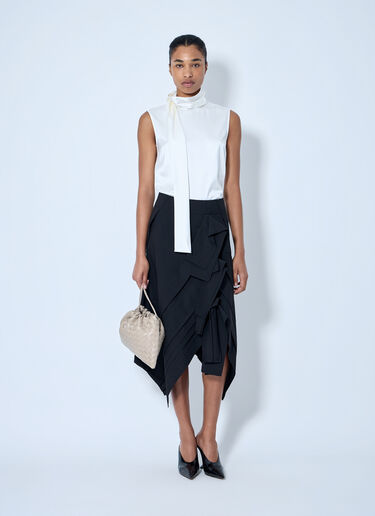 Bottega Veneta Sleeveless High-Neck Top White bov0264064