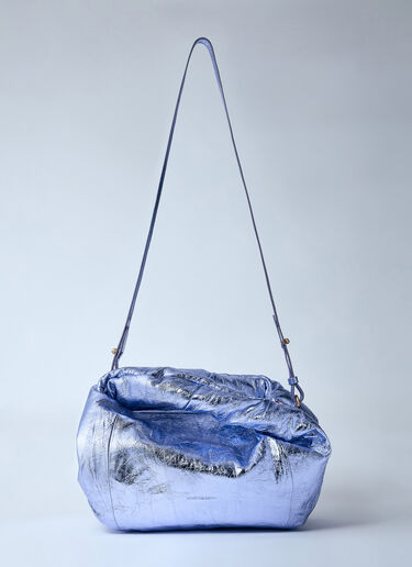 Dries Van Noten ツイストメタリックハンドバッグ パープル dvn0259008