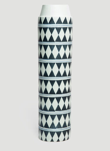 LN-CC® - L'Objet: Tribal Diamond Collar Vase - Black L'Objet Tribal Diamond Collar Vase Black wps0642304