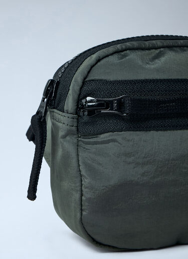 Stone Island 로고 모티프 벨트 백 녹색 sto0164025