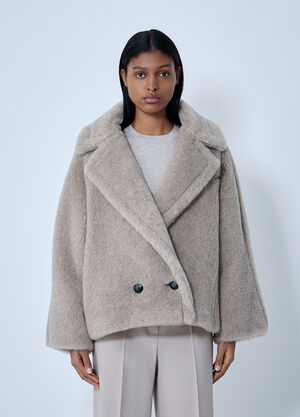 Max Mara Boxy Coat Beige max0263012