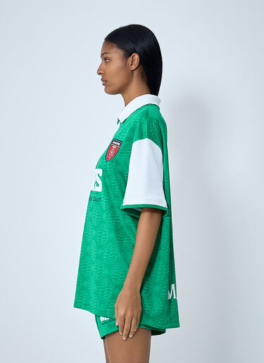LN-CC® - Nike x Martine Rose: Logo Motif Polo Shirt - Green Nike x Martine Rose Logo Motif Polo Shirt Green nik0362104