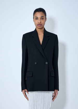 LN-CC® - TOTEME: Double-Breasted Blazer - Black TOTEME Double-Breasted Blazer Black tot0264027