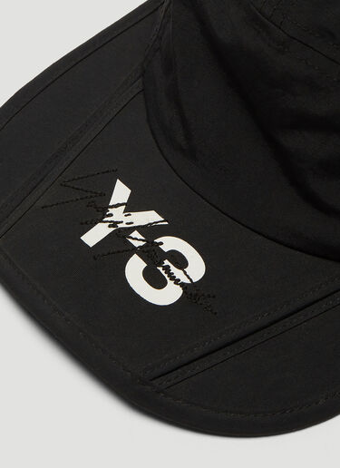 LN-CC® - Y-3: Foldable Logo Cap - Black Y-3 Foldable Logo Cap Black yyy0136026