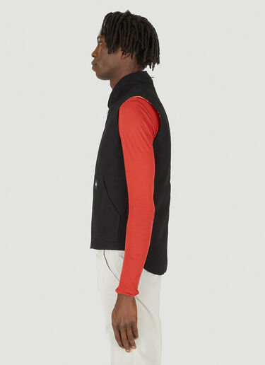 LN-CC® - (Di)vision: Workwear Denim Vest Jacket - Black (Di)vision Workwear Denim Vest Jacket Black div0348027