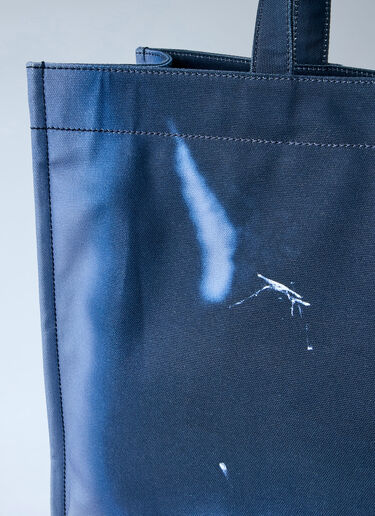 LN-CC® - Acne Studios: Logo Shopper Tote Bag - Navy Acne Studios Logo Shopper Tote Bag Navy acn0164005
