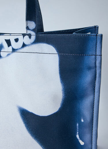 LN-CC® - Acne Studios: Logo Shopper Tote Bag - Navy Acne Studios Logo Shopper Tote Bag Navy acn0164005