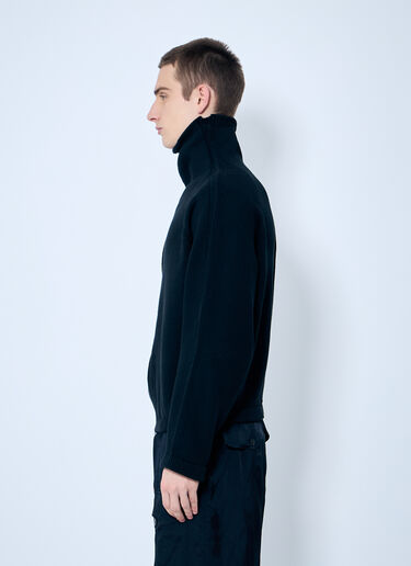 LN-CC® - Dries Van Noten: Metro Zip-Up Sweater - Black Dries Van Noten Metro Zip-Up Sweater Black dvn0160025