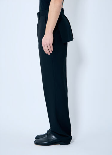 LN-CC® - MM6 Maison Margiela: Tailored Pants - Black MM6 Maison Margiela Tailored Pants Black mmm0159006