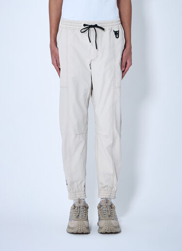LN-CC® - Moncler Grenoble: Logo Patch Cargo Pants - Beige Moncler Grenoble Logo Patch Cargo Pants Beige mog0159003