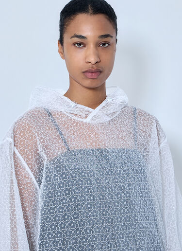 LN-CC® - Cecilie Bahnsen: CBshila Hoodie Windflower Top - White Cecilie Bahnsen CBshila Hoodie Windflower Top White cec0264004