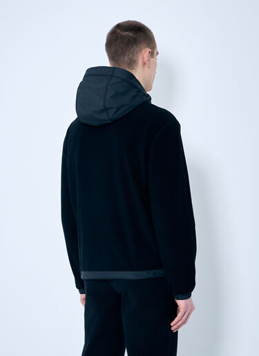 LN-CC® - Moncler: Fleece Zip-Up Cardigan - Black Moncler Fleece Zip-Up Cardigan Black mon0159028