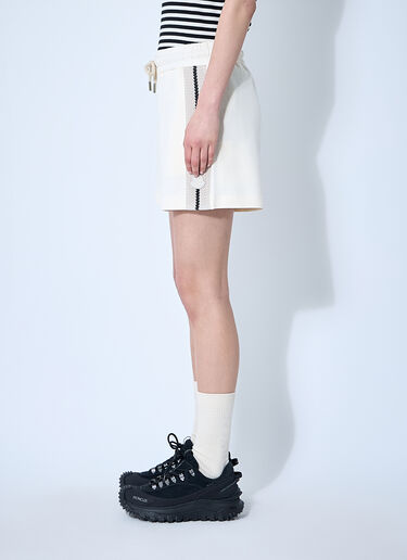LN-CC® - Moncler: Logo Patch Track Shorts - Beige Moncler Logo Patch Track Shorts Beige mon0260032