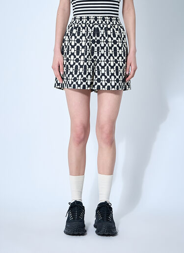 LN-CC® - Moncler: Printed Shorts - Black Moncler Printed Shorts Black mon0260015