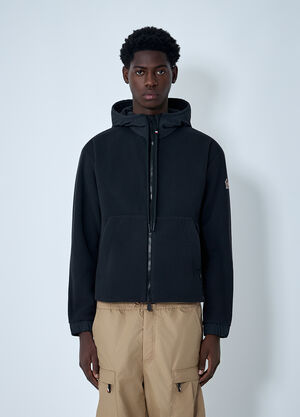 LN-CC® - Moncler Grenoble: Hooded Jacket With Logo Patch - Black Moncler Grenoble Hooded Jacket With Logo Patch Black mog0162004
