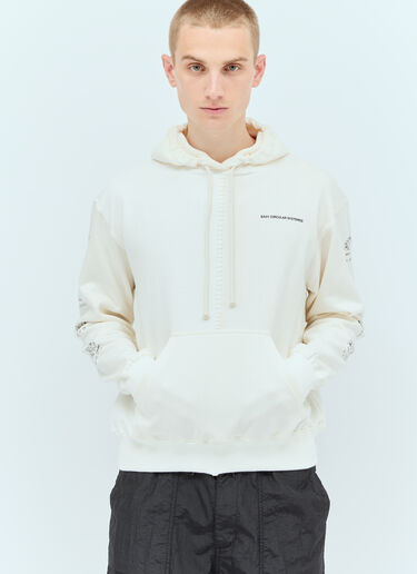 LN-CC® - Space Available: Circular Artisan Hooded Sweatshirt - White Space Available Circular Artisan Hooded Sweatshirt White spa0356012