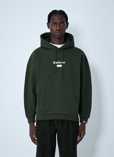 LN-CC® - Levi's x Barbour: 로고 모티프 스웨트셔츠 - 초록 Levi's x Barbour 로고 모티프 스웨트셔츠 초록 leb0162007