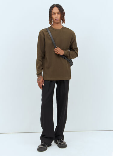 LN-CC® - Burberry: EKD Waffle Knit Top - Brown Burberry EKD Waffle Knit Top Brown bur0157017