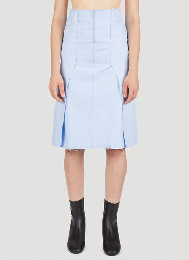 LN-CC® - Raf Simons: Panel Denim Skirt - Blue Raf Simons Panel Denim Skirt Blue raf0251008