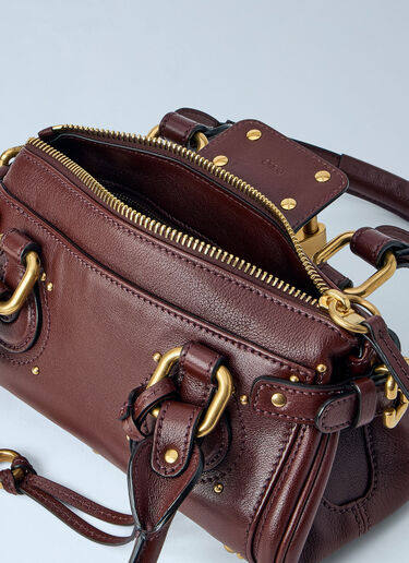 LN-CC® - Chloé: Small Paddington Chain Shoulder Bag - Burgundy Chloé Small Paddington Chain Shoulder Bag Burgundy chl0264049