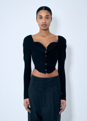 Vivienne Westwood Bea Corset Cardigan Black vvw0259043