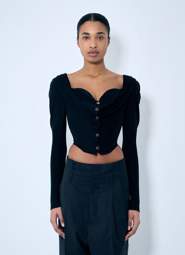 Vivienne Westwood Bea Corset Cardigan Black vvw0259043