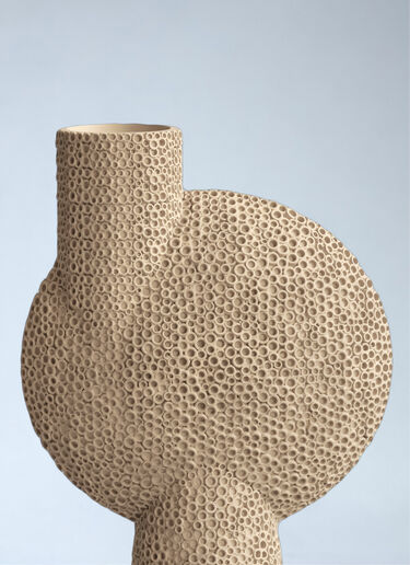 LN-CC® - 101 Copenhagen: Textured Ceramic Vase - Beige 101 Copenhagen Textured Ceramic Vase Beige wps0692311