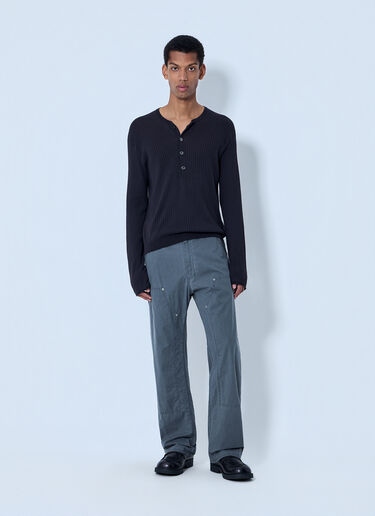 LN-CC® - MM6 Maison Margiela: Relaxed Fit Trousers - Grey MM6 Maison Margiela Relaxed Fit Trousers Grey mmm0163018