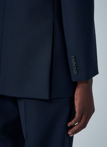 LN-CC® - Saint Laurent: Wool Double-Breasted Blazer - Navy Saint Laurent Wool Double-Breasted Blazer Navy sla0162010