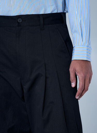 Comme des Garçons Homme ワイドレッグプリーツパンツ ブラック cdh0164001