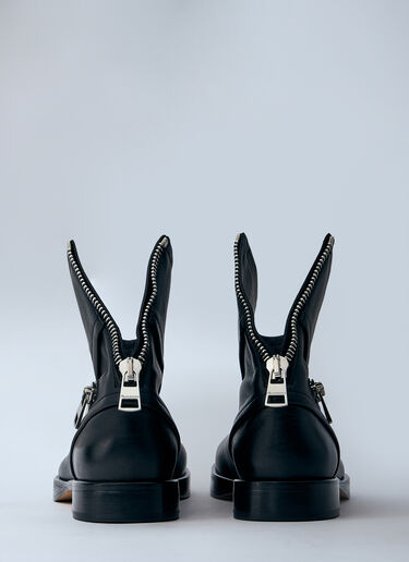 LN-CC® - JW Anderson: Leather Biker Boots - Black JW Anderson Leather Biker Boots Black jwa0260009