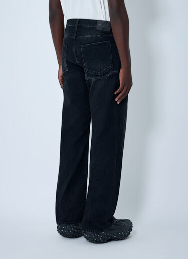 Balenciaga ダメージ加工デニムジーンズ ブラック bal0162006