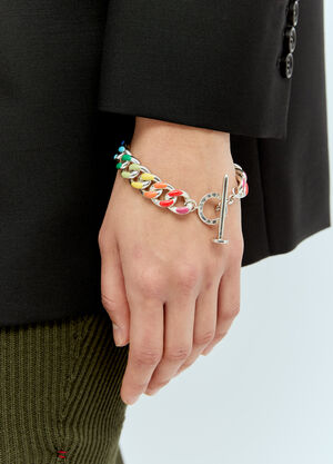 LN-CC® - Fry Powers: Rainbow Chunky Chain Link Bracelet - Silver Fry Powers Rainbow Chunky Chain Link Bracelet Silver fpw0255001