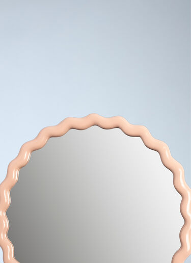 LN-CC® - &k Amsterdam: Zigzag Round Mirror - Beige &k Amsterdam Zigzag Round Mirror Beige wps0692372