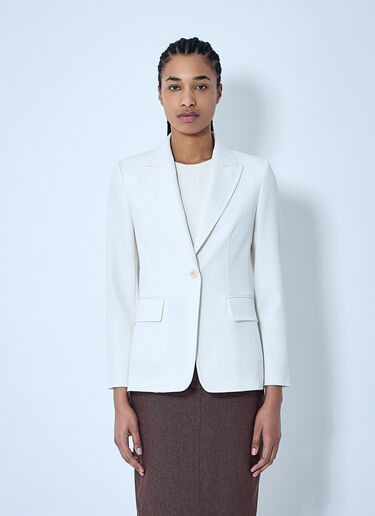 Max Mara 싱글 브레스트 블레이저 화이트 max0259014