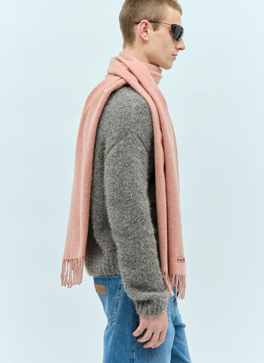 Acne Studios Fringe Wool Scarf Pink acn0155051