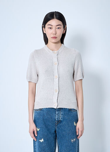 LN-CC® - Our Legacy: Shrunken Cardigan - Beige Our Legacy Shrunken Cardigan Beige our0261008