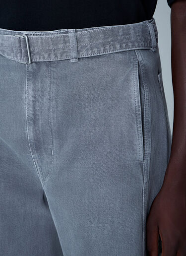 LN-CC® - Lemaire: Twisted Belted Pants - Grey Lemaire Twisted Belted Pants Grey lem0162007