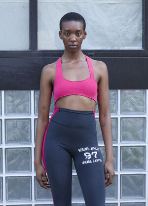 LN-CC® - GREG ROSS: Raw Cut Bra Top - Red GREG ROSS Raw Cut Bra Top Red grr0257010