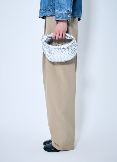 LN-CC® - Bottega Veneta: Mini Jodie Handbag - Silver Bottega Veneta Mini Jodie Handbag Silver bov0259069