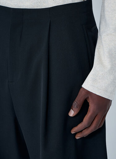 LN-CC® - The Row: Sayed Wool Shorts - Black The Row Sayed Wool Shorts Black row0164003