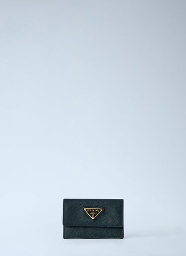 LN-CC® - Prada: Saffiano Card Holder - Black Prada Saffiano Card Holder Black pra0264201