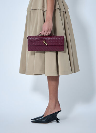 LN-CC® - Bottega Veneta: Long Andiamo Clutch - Burgundy Bottega Veneta Long Andiamo Clutch Burgundy bov0258012