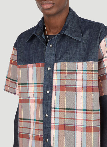 LN-CC® - (Di)vision: Hybrid Denim Shirt - Blue (Di)vision Hybrid Denim Shirt Blue div0146004
