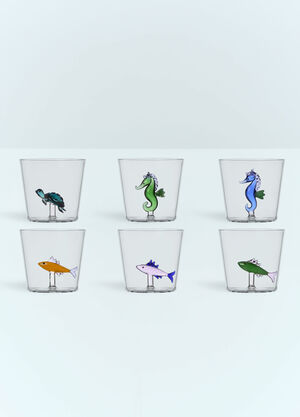 Ichendorf Milano Set Of Six Marine Garden Tumblers Clear wps0691501