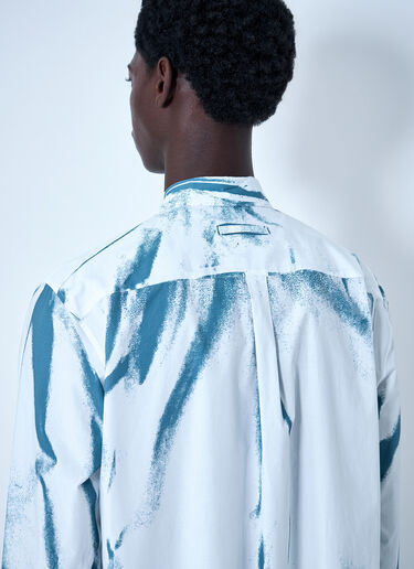 LN-CC® - Jean Paul Gaultier: Abstract Print Button-Down Shirt - Blue Jean Paul Gaultier Abstract Print Button-Down Shirt Blue jpg0164004