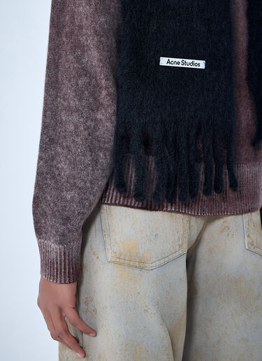 Acne Studios 울 프린지 스카프 블랙 acn0163007