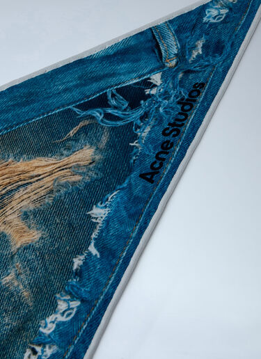 LN-CC® - Acne Studios: Printed Silk Scarf - Black Acne Studios Printed Silk Scarf Black acn0264010